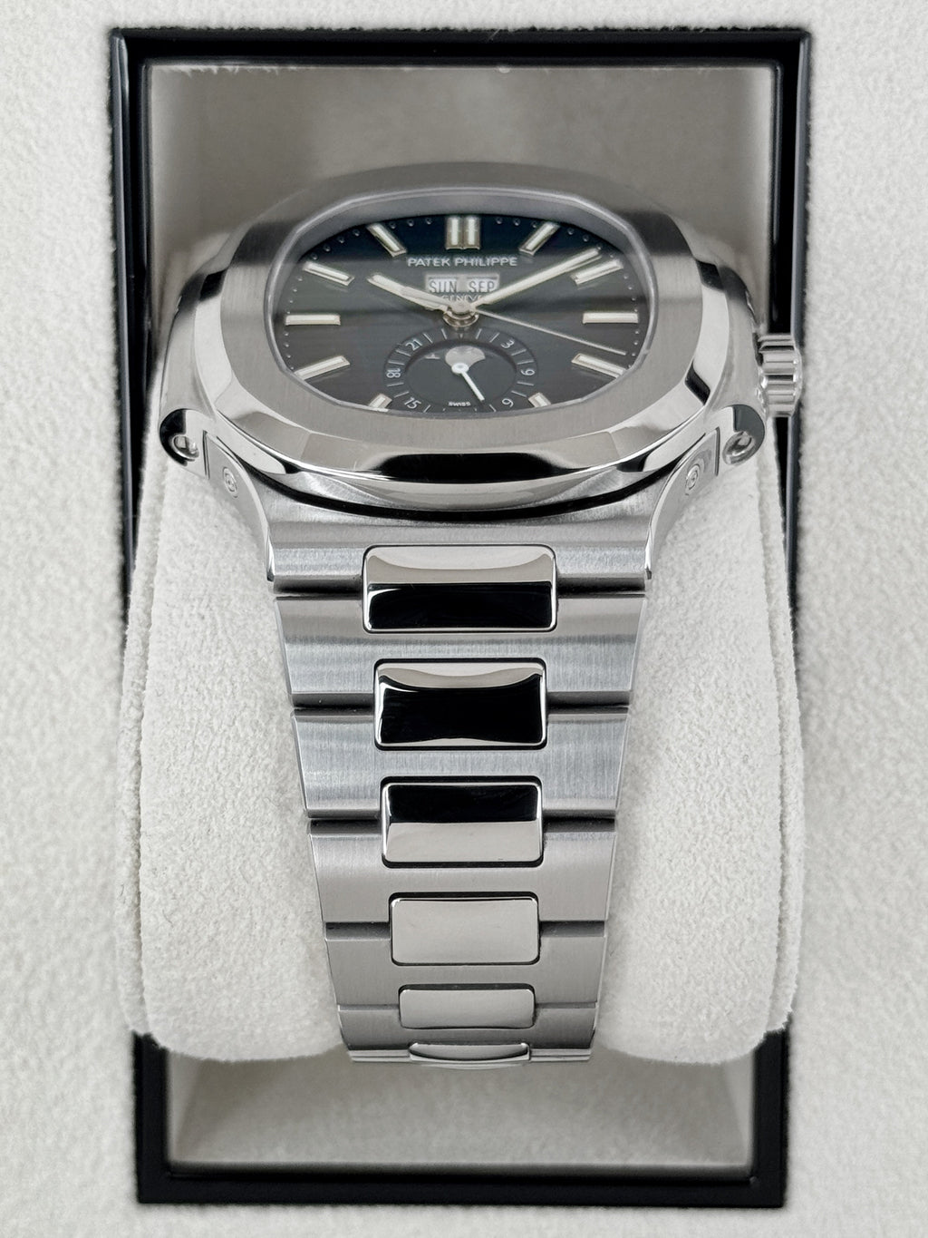 2024 Patek Philippe Nautilus Moonphase 40.5mm 5726/1A-014 Stainless Steel Blue Dial