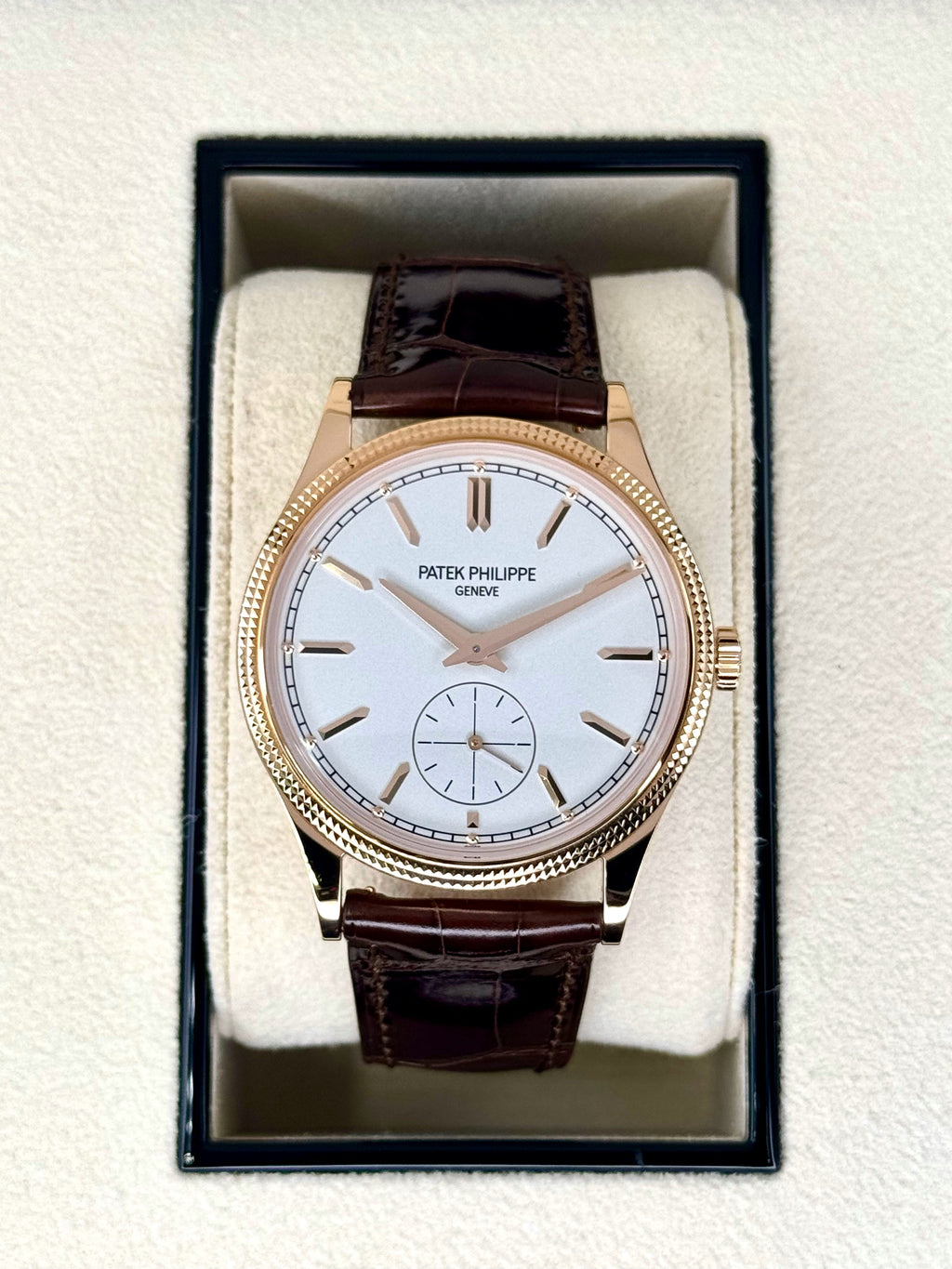 Patek Philippe Calatrava 40mm 6119R  Rose Gold White Dial