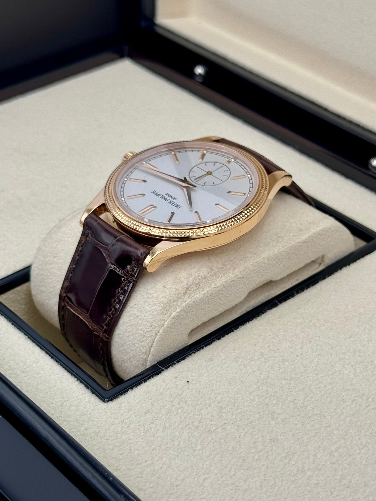 Patek Philippe Calatrava 40mm 6119R  Rose Gold White Dial