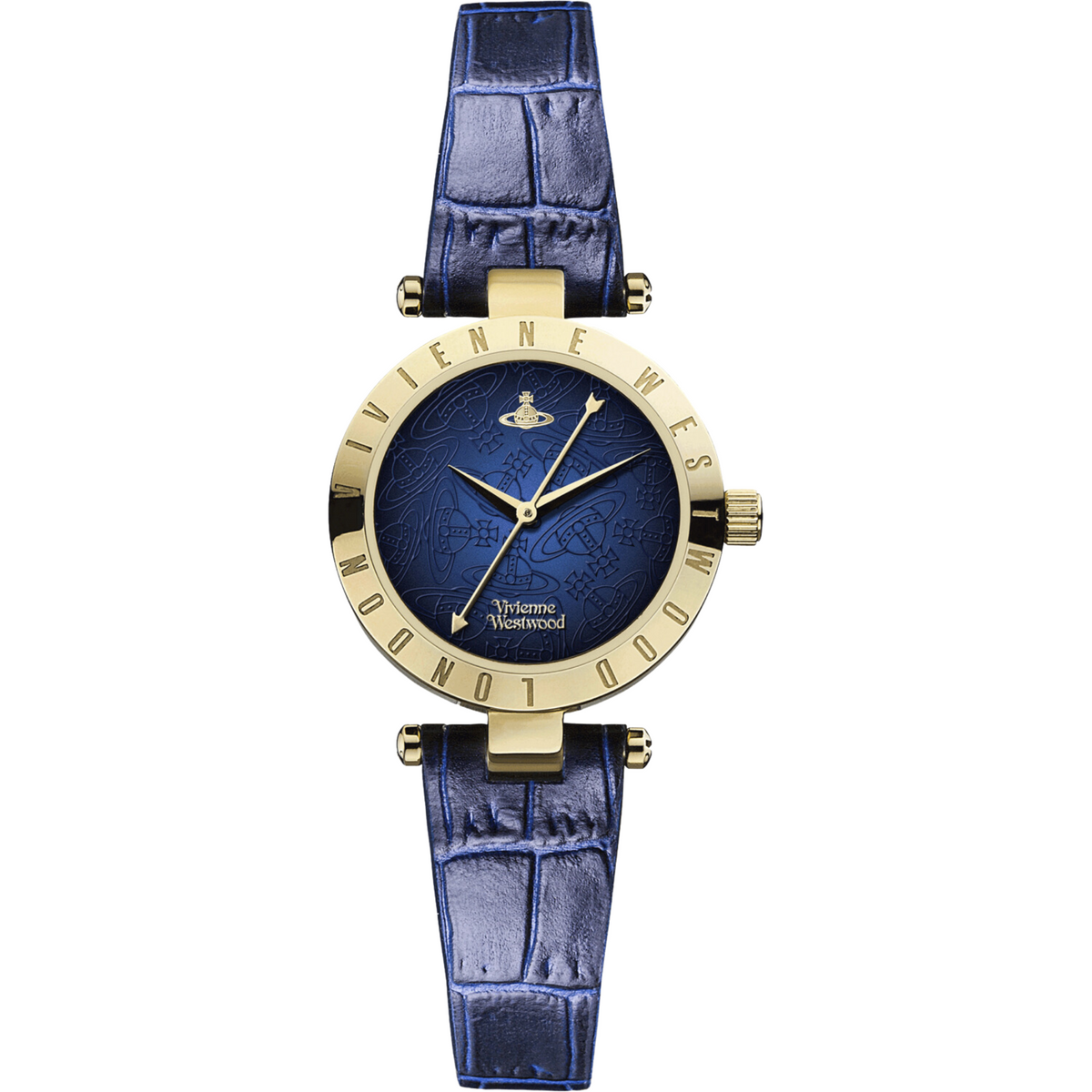 Vivienne Westwood Exclusive Westbourne II Quartz Blue Dial Leather Strap Women's Watch VV092NVNV